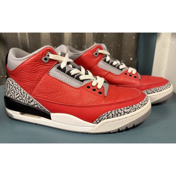 Nike Air Jordan 3 Retro SE Unite Shoes Sneakers Red Cement Men\'s 9.5 main image 8